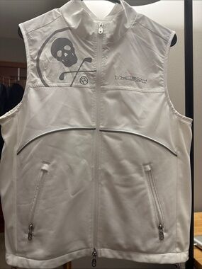 M.RK Tech White Sleeveless Golf Vest